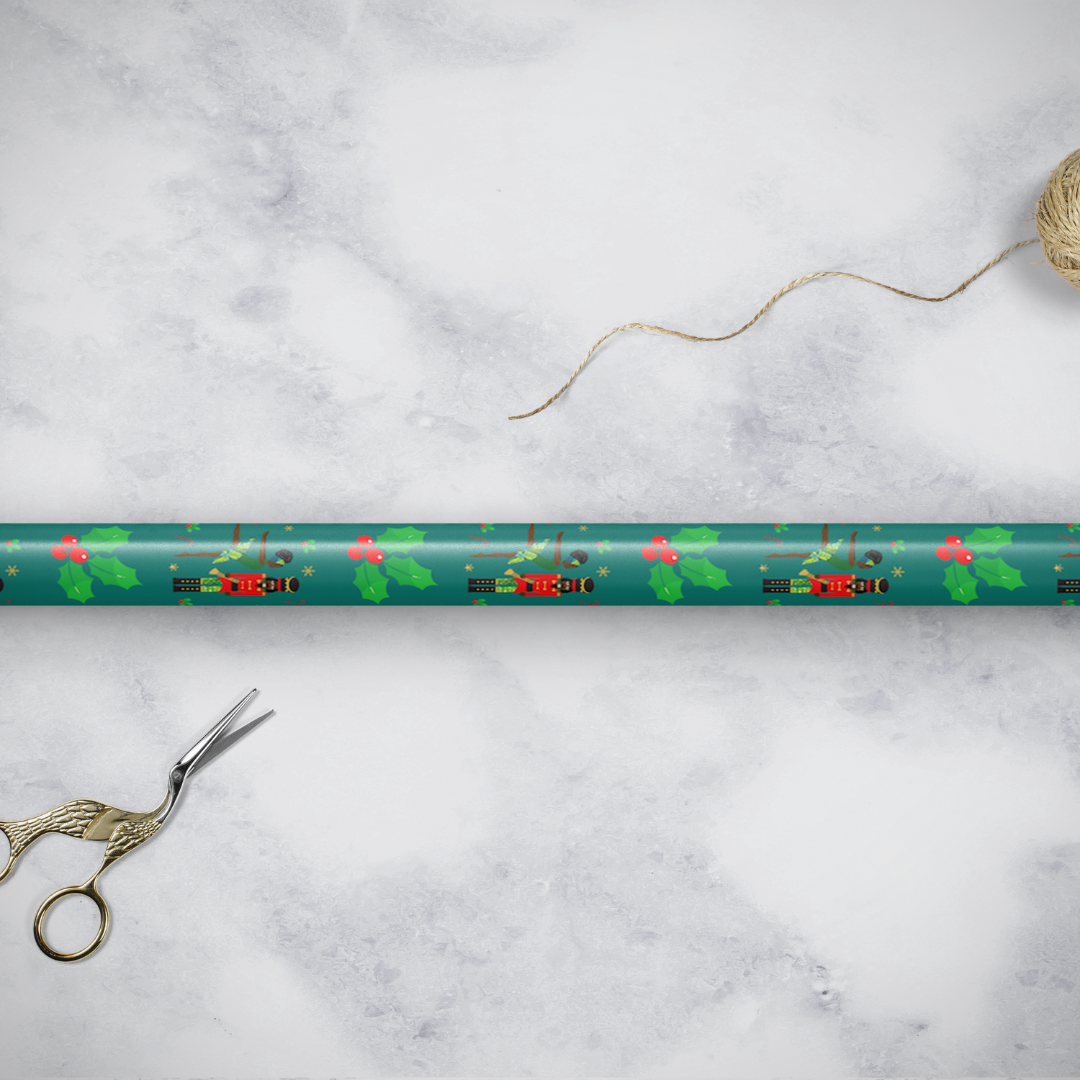 Christmas Nutcracker Gift Wrap | AfroTouch Design