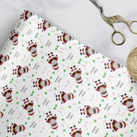 Christmas Black Santa Gift Wrap | AfroTouch Design