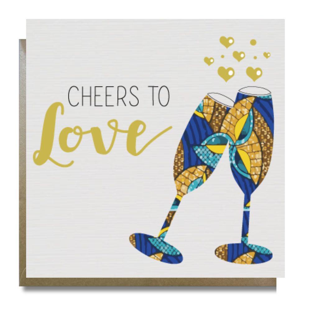 Cheers to love 2 | Valentine's Day | Season by AfroTouch Design