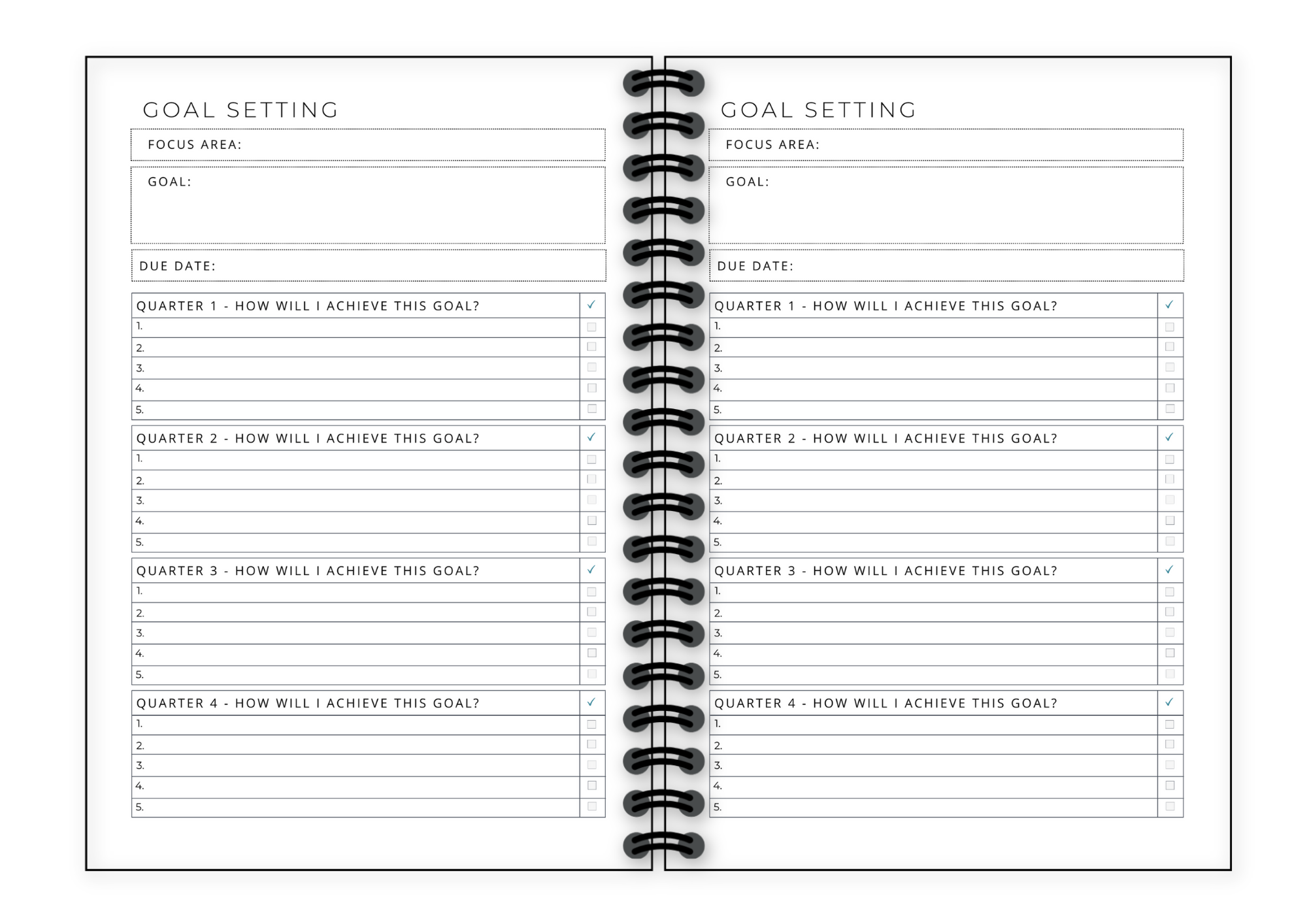 AfroTouch Six Months Undated Planner | AfroTouch Design