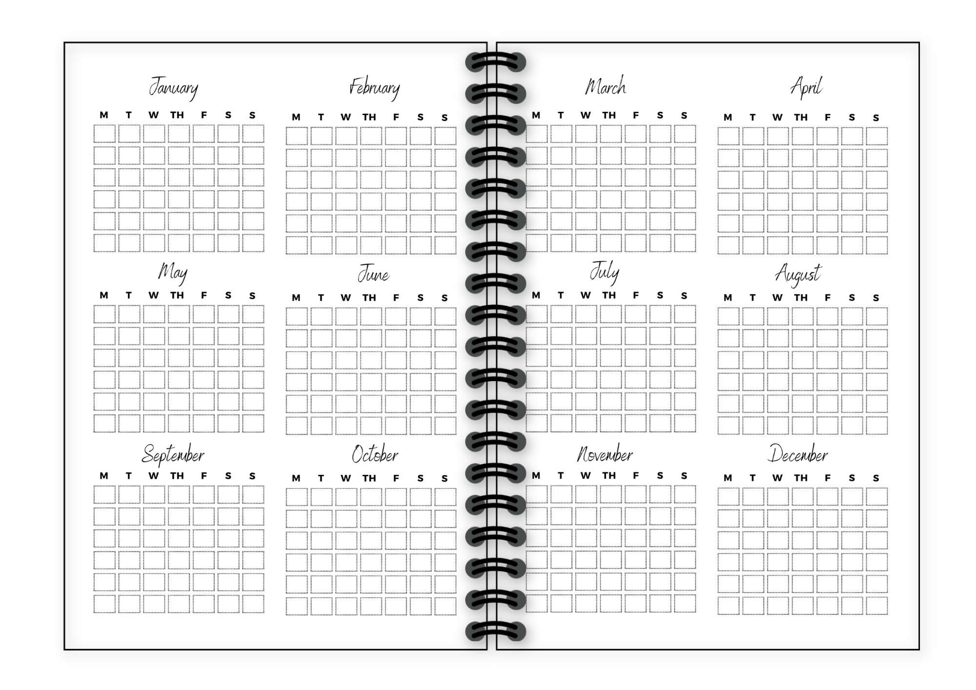 AfroTouch Six Months Undated Planner | AfroTouch Design