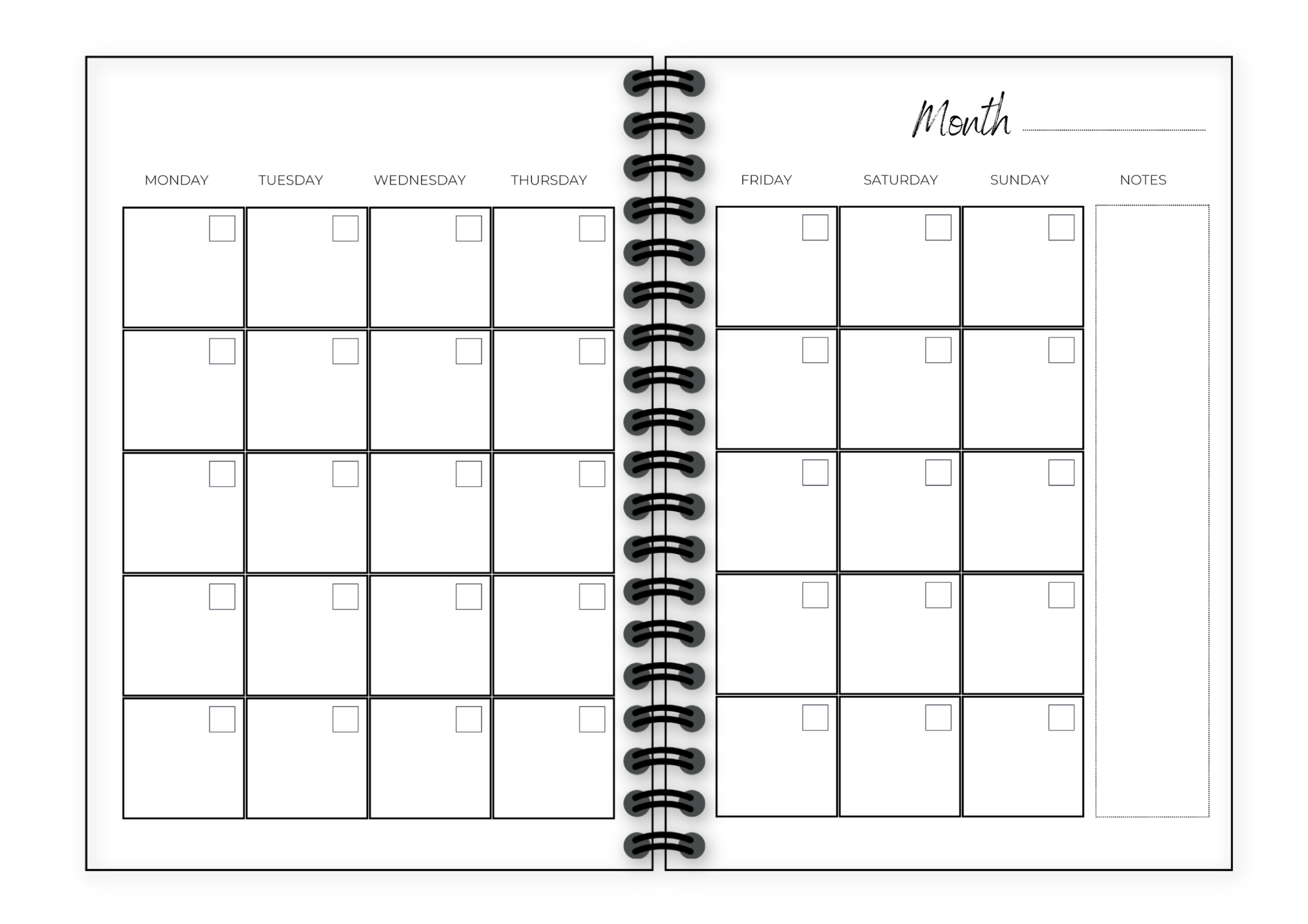 AfroTouch Six Months Undated Planner | AfroTouch Design