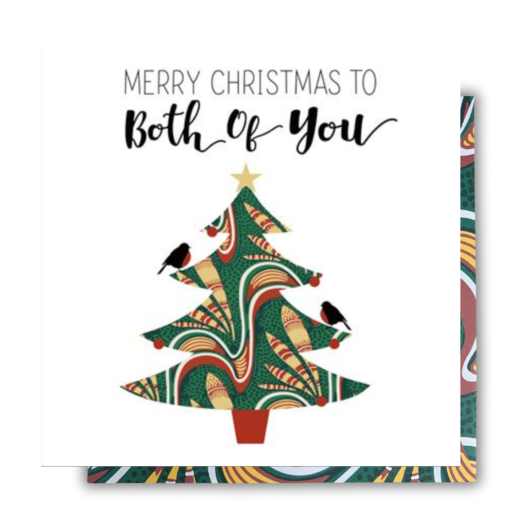 Merry Christmas Both of You | Christmas Card | AfroTouch Kindred Collection