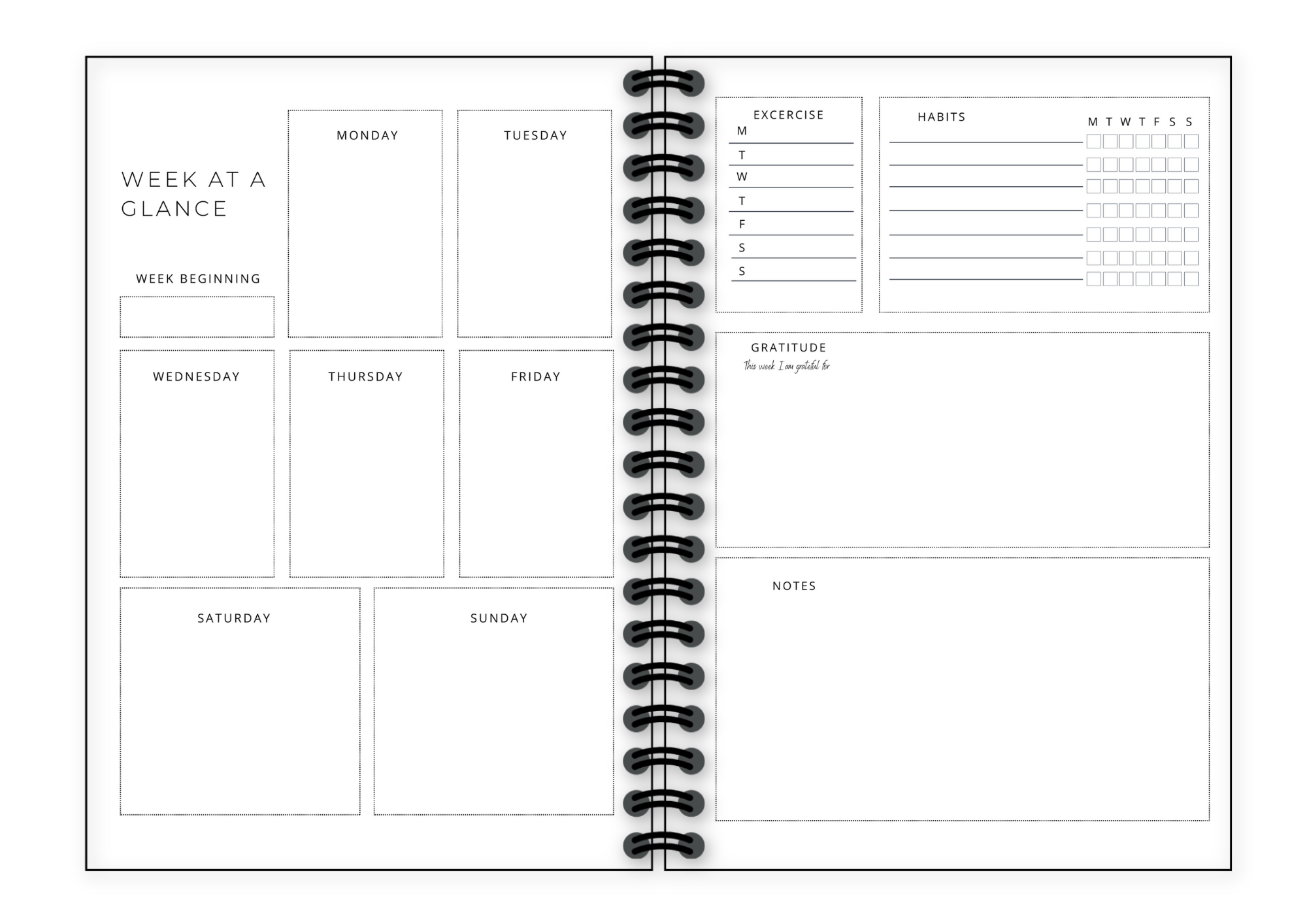 AfroTouch Six Months Undated Planner | AfroTouch Design