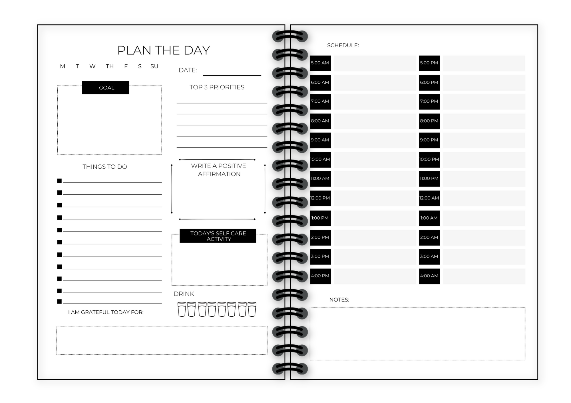AfroTouch Six Months Undated Planner | AfroTouch Design