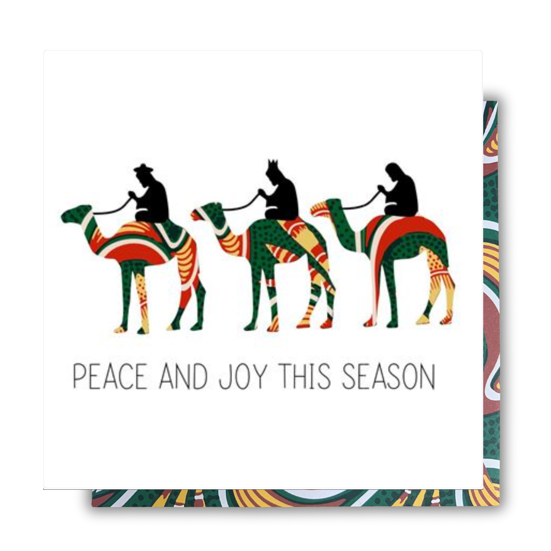 Peace and Joy | Christmas Card | AfroTouch Kindred Collection