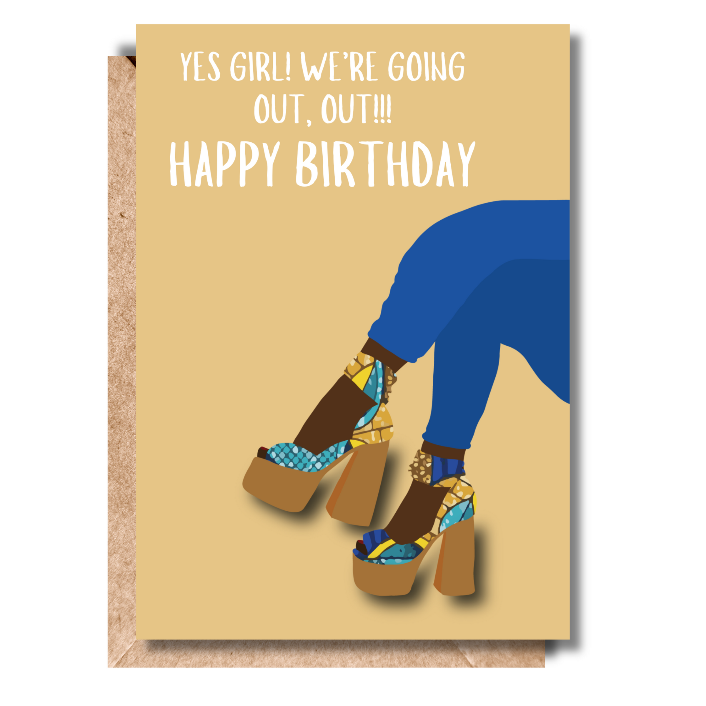 Going Out Out | Vibes & Wishes Collection - AfroTouch Design Birthday Card