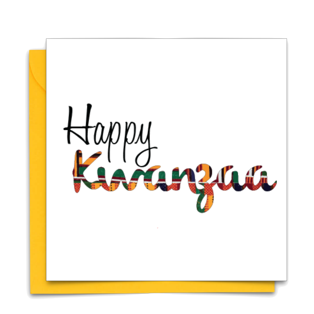 Happy Kwanzaa | Kwanzaa card | by AfroTouch Design