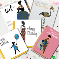 AfroTouch Birthday Cards Bundle of 10