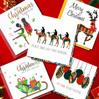 AfroTouch Design Christmas Cards  Bundle of 10
