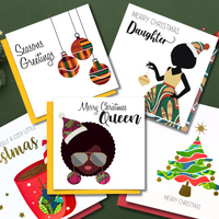 AfroTouch Design Christmas Cards  Bundle of 10