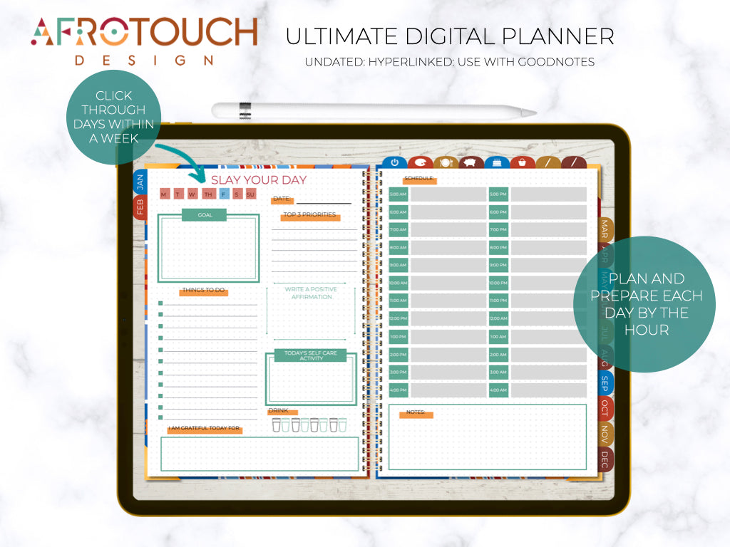 Digital Planner | AfroTouch Design (Undated)