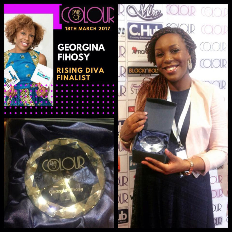 Georgina Fihosy wins Rising Star Award at Divas of Colour 2017 for Special Touch Designs