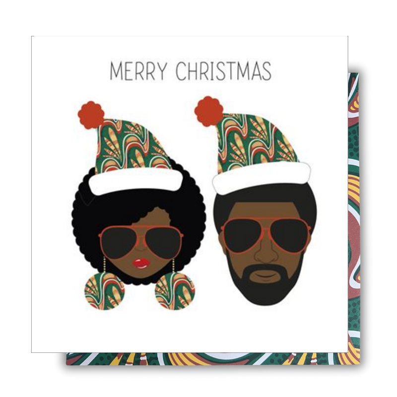 Merry Christmas Couple - AfroTouch Kindred Collection
