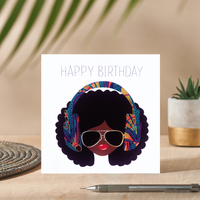 Afrolips Vibe | Vibrance Collection - AfroTouch Design Birthday Card