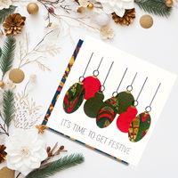 Time to get festive | Wrapped in Wonder Collection - AfroTouch Design Christmas Card