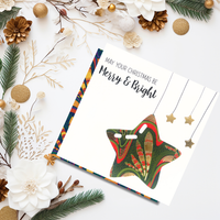 Merry and Bright | Wrapped in Wonder Collection - AfroTouch Design Christmas Card
