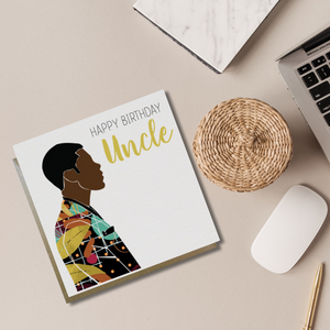 Uncle Birthday Card | Opulence by AfroTouch Design