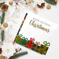 Golden Gifts | Wrapped in Wonder Collection - AfroTouch Design Christmas Card