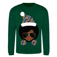 Afrocentric Christmas Sweatshirt for Woman | AfroTouch Design