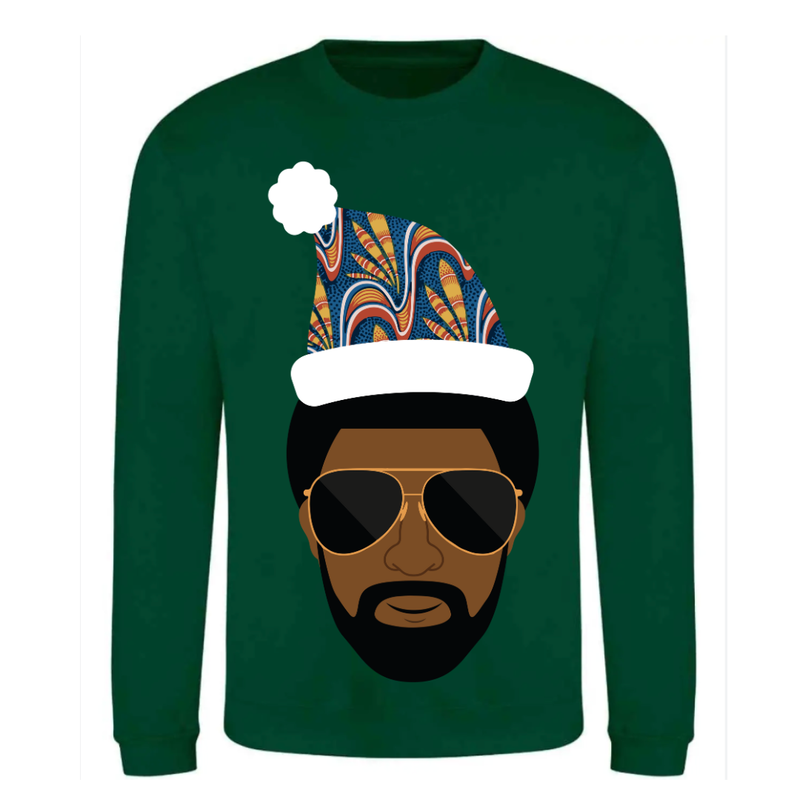 Afrocentric Christmas Sweatshirt for Men | AfroTouch Design