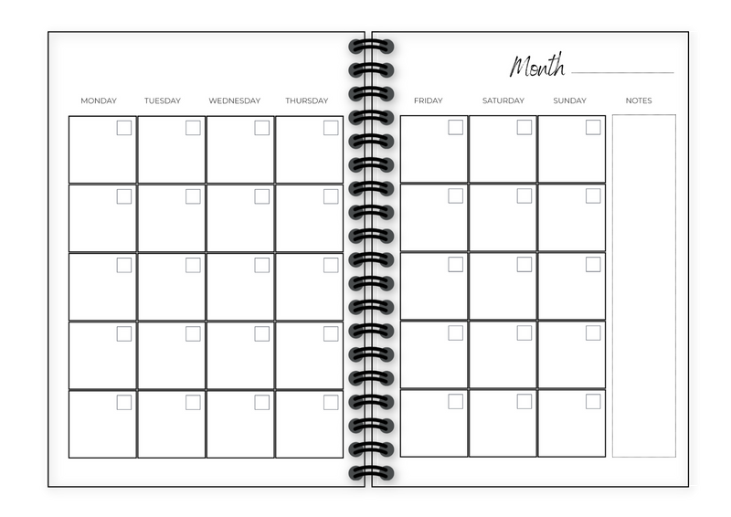 AfroTouch Six Months Undated Planner | AfroTouch Design