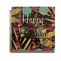 Diverse Birthday card from AfroTouch Design with Gold foil lettering