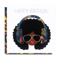 Afrolips Vibe | Vibrance Collection - AfroTouch Design Birthday Card