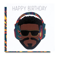 Music Man Vibe | Vibrance Collection - AfroTouch Design Birthday Card
