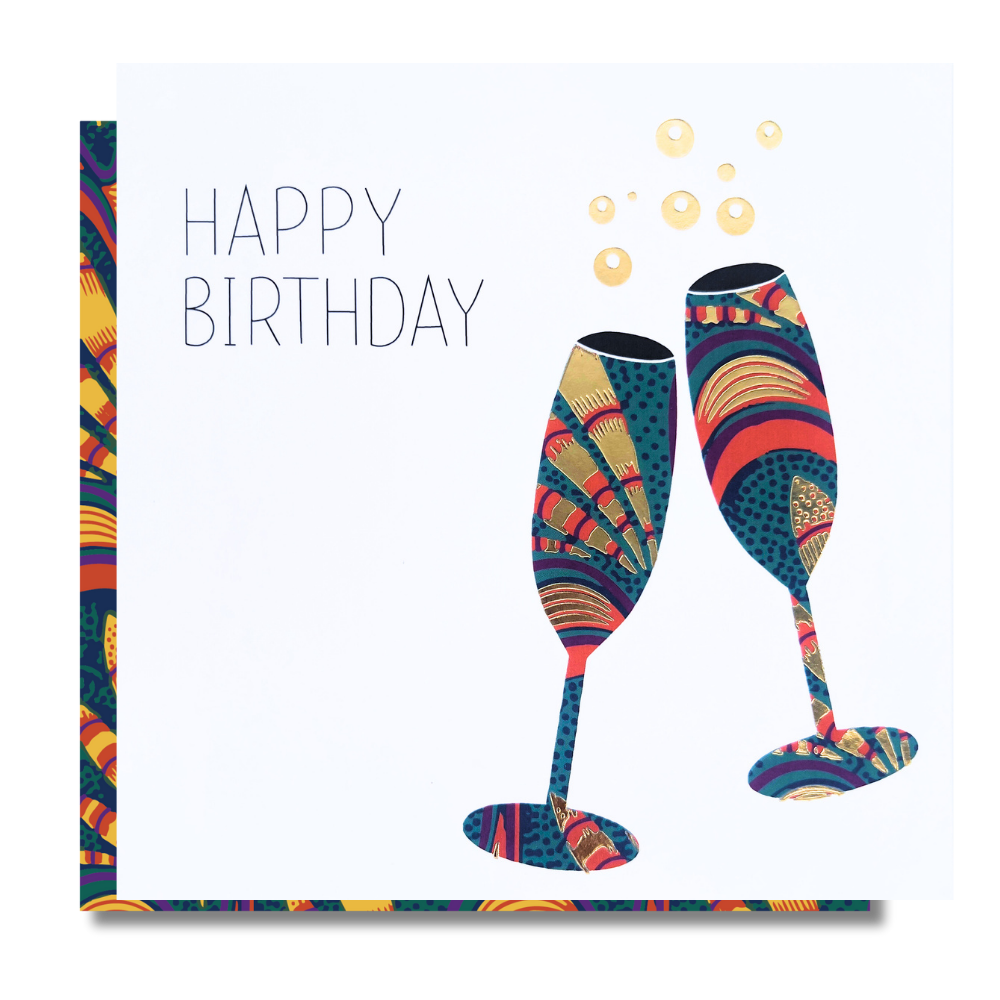 Cheers Vibe | Vibrance Collection - AfroTouch Design Birthday Card