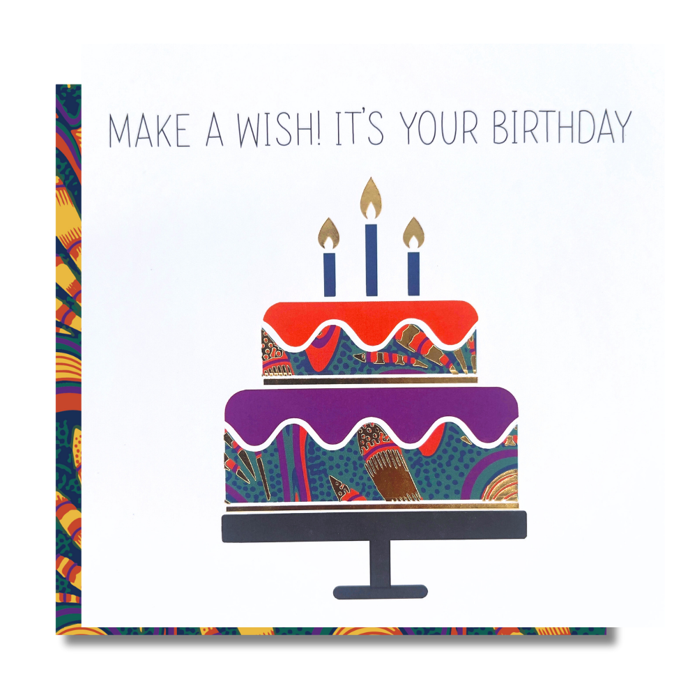 Cake Vibe | Vibrance Collection - AfroTouch Design Birthday Card