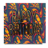 Happy Birthday Vibe | Vibrance Collection - AfroTouch Design Birthday Card