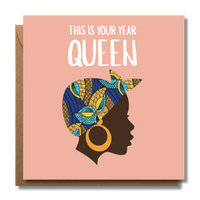 Your Year | Vibes & Wishes Collection- AfroTouch Design Birthday Card