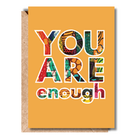 You Are Enough | Culture & Pride - AfroTouch Design Black History Month Card