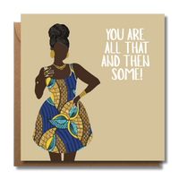 All That | Vibes & Wishes Collection - AfroTouch Design Birthday Card