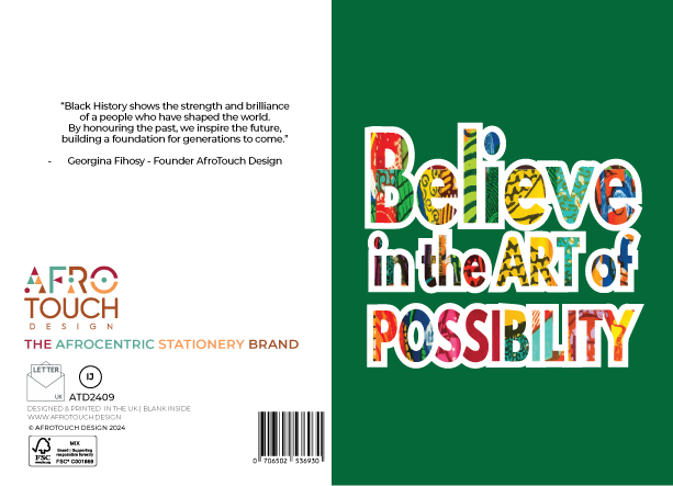 Believe | Culture & Pride - AfroTouch Design Black History Month Card