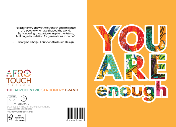 You Are Enough | Culture & Pride - AfroTouch Design Black History Month Card