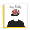 Diverse Ethnic Black African Birthday Cards with  wax print fabric