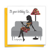 Diverse Ethnic Black African Birthday Cards with  wax print fabric