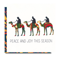 Peace and Joy | Wrapped in Wonder Collection - AfroTouch Design Christmas Card