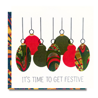 Time to get festive | Wrapped in Wonder Collection - AfroTouch Design Christmas Card