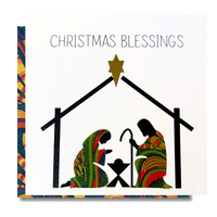 Christmas Blessings | Wrapped in Wonder Collection - AfroTouch Design Christmas Card