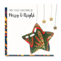 Merry and Bright | Wrapped in Wonder Collection - AfroTouch Design Christmas Card