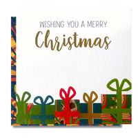 Golden Gifts | Wrapped in Wonder Collection - AfroTouch Design Christmas Card