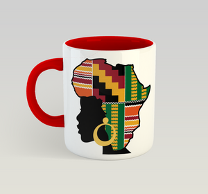 African Queen Mug (Kente)