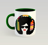 Afro Lips (Kente) Mug