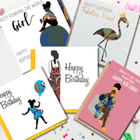 AfroTouch Birthday Cards Bundle of 5