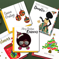 AfroTouch Design Christmas Cards Bundle of 5