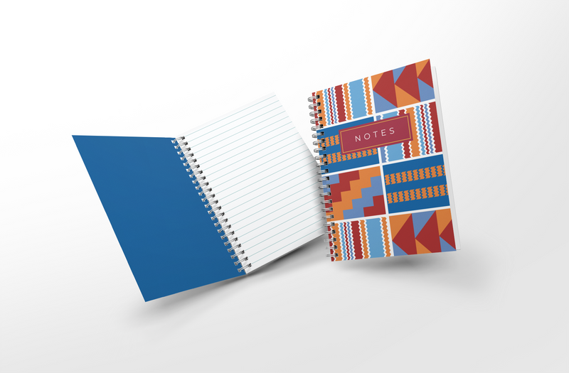 Afrocentric Kente Pattern Notebooks | AfroTouch Design