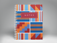 Afrocentric Kente Pattern Notebooks | AfroTouch Design